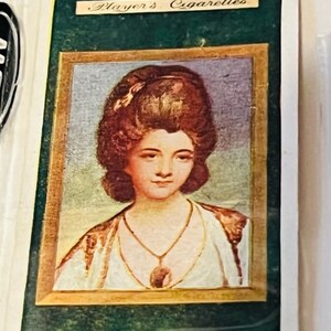 John Player Son Tabakkarte 1923 Miniatur Britain Nottingham Betty Compton vtg
