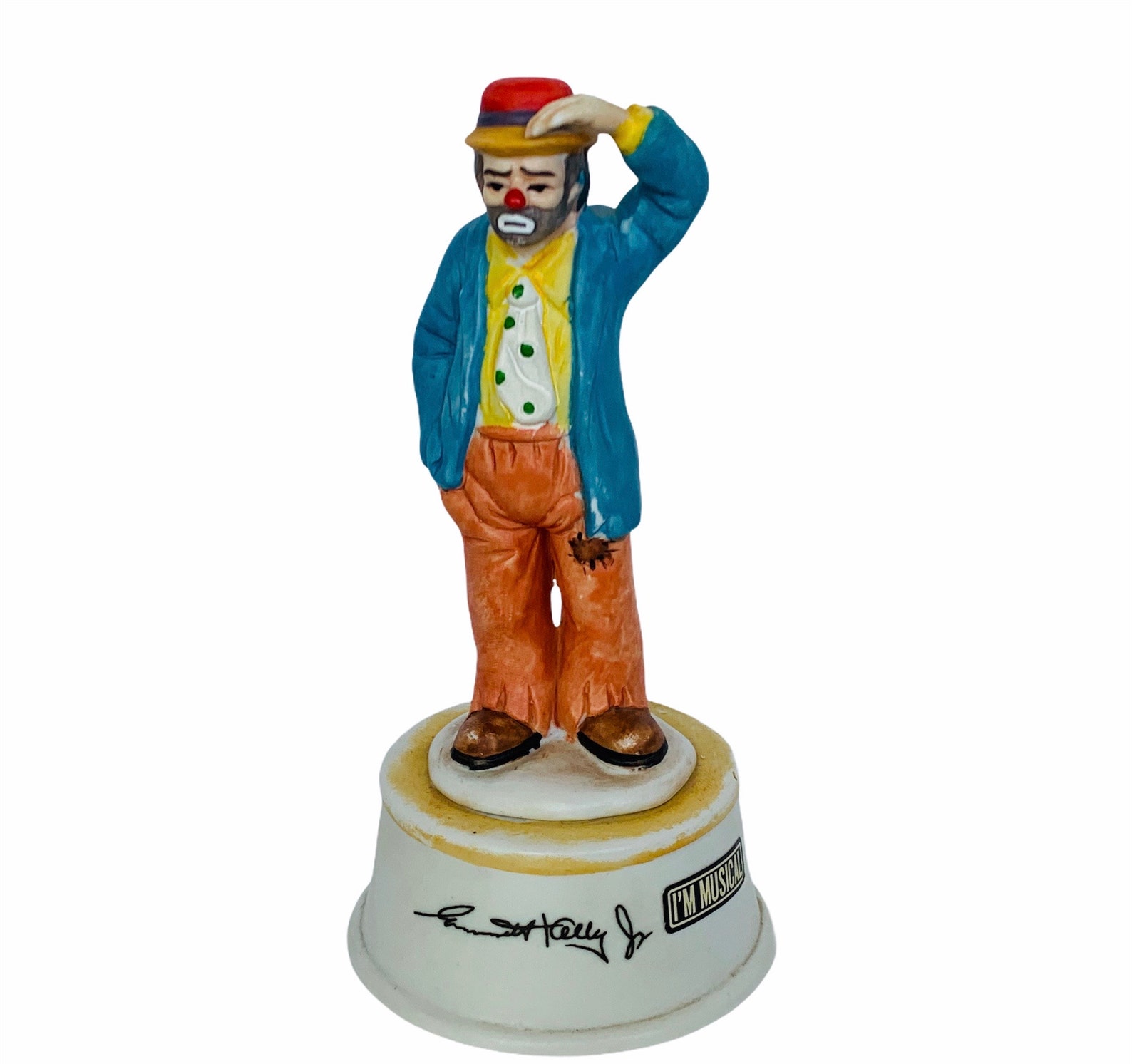 Emmett Kelly Clown Figurine Music Box Send in the Frank Etsy