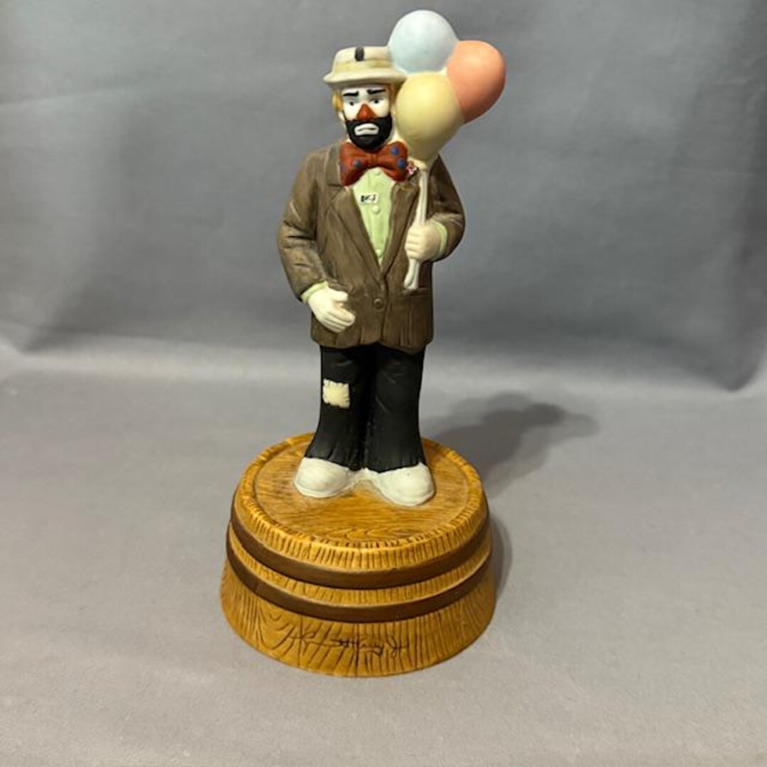 50s Vintage Emmett Kelly Clown Doll箱あり vintage EMMETT KELLY the famous clown VENTRILOQUIST DOLL