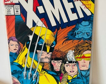 X-Men #11 Comic Book Book Marvel Vtg 1992 Jim Lee 30-jähriges Jubiläum Wolverine August