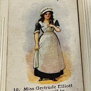 John Player Son Tabakkarte 1916 Past Present Schauspieler Gertrude Elliott Mäuse Männer