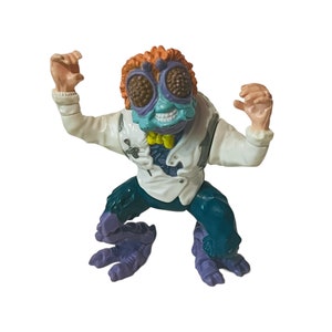 Teenage Mutant Ninja Turtle TMNT Figure Vtg Playmates Baxter Stockman 1989 bug