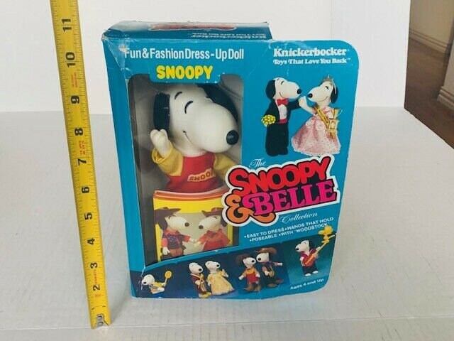 Snoopy Belle Doll Toy Figure 1965 Knickerbocker Peanuts Gang Snoopy Belle Doll Toy Figure 1965 Knickerbocker Peanuts Gang
