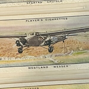 Airplane Tobacco Trading Card John Player Sons Aeroplane Westland Wessex civil