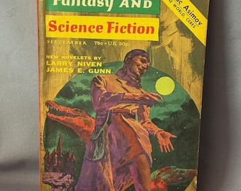 Vintage sciencefiction fantasy paperback boek tijdschrift sci-fi ruimte 1957 Larry Niven