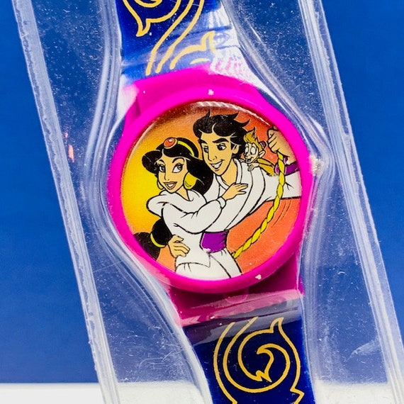 Vintage Sealed Disney’s Aladdin & Jasmine Watch. New in packaging! Vintage Disney Aladdin Purple & Blue Kids Watch Jasmine New  main image 3