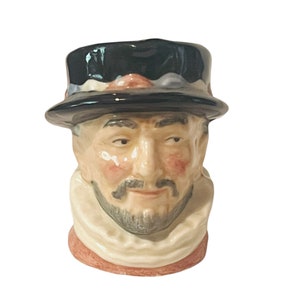 Royal Doulton toby mug cup Limited England figurine vtg Beefeater mini SIGNED
