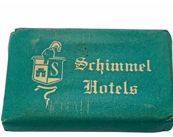 HOTEL MOTEL ADVERTISING vintage bar bath soap collectible Americana Travel unused sealed usa Schimmel Nebraska Kansas Omaha Wichita Ks Ne