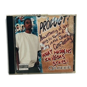 Qadeer Happens Vegas Stays Music CD case Vtg Retro Street Rap Hip Hop R&B 2004
