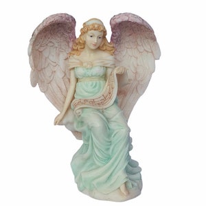 SERAPHIM CLASSICS ANGEL 1994 ローリス ウィズダム チャイルド フィギュア 彫刻 彫像 装飾 ローマ 樹脂 ヴィンテージ 音楽ノート シート