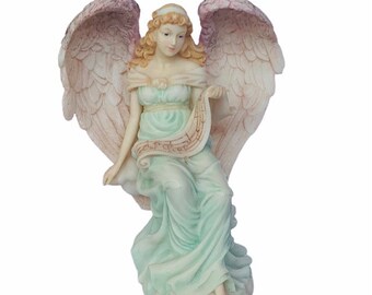 SERAPHIM CLASSICS ANGEL 1994 Laurice wisdom child figurine sculpture statue decor Roman resin vintage music notes sheet