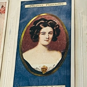 John Player Sons Tabakkarte 1923 Miniaturen Britain Nottingham Lady Lyndhurst
