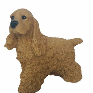 Castagna Italy Puppy Dog Figurine resin sculpture gift decor puppies canine art Italian art vintage vtg collectible Cocker Spaniel