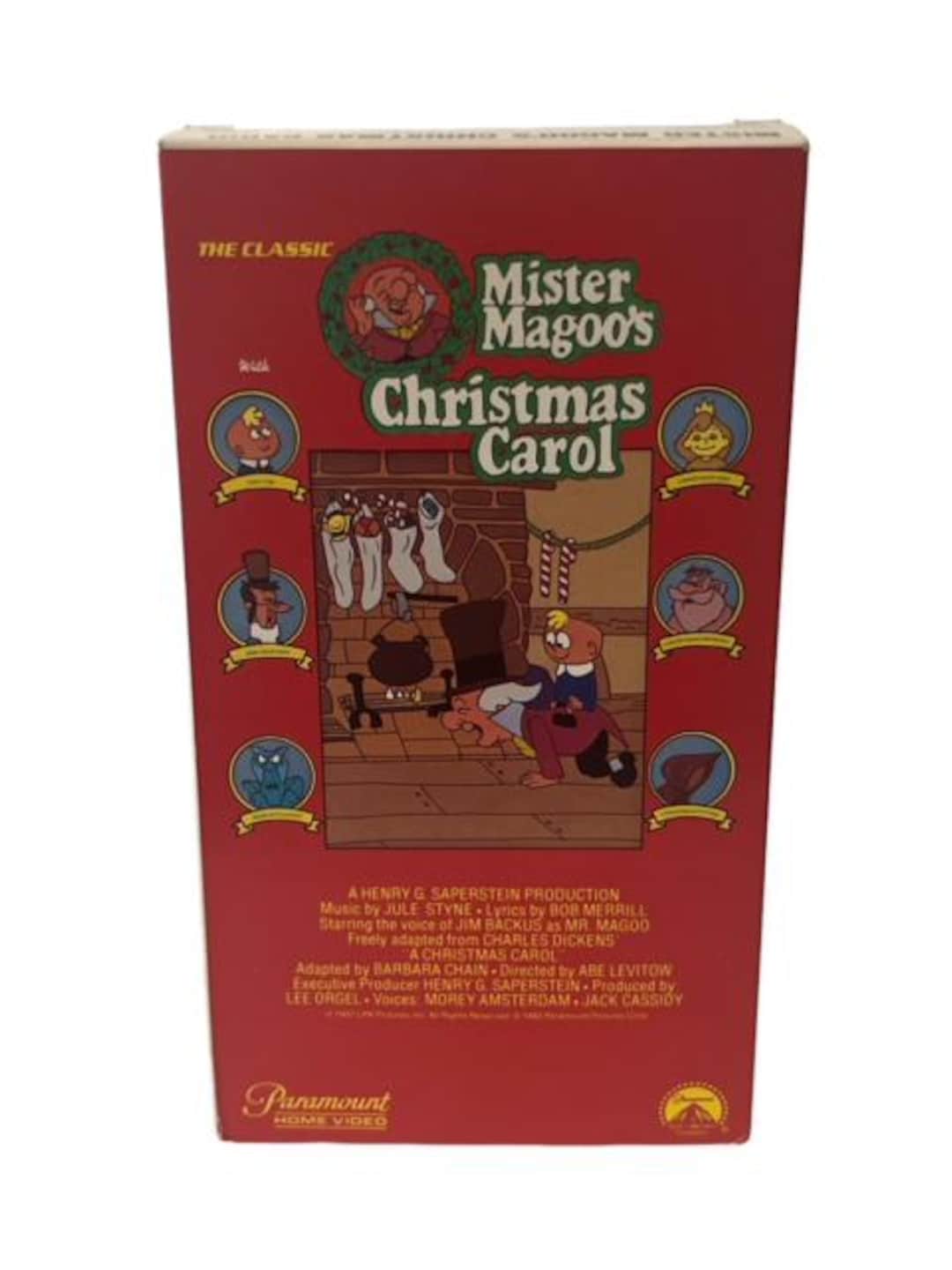 Mr Magoo Christmas Carol Cartoon VHS Tape Vtg Classic 1962