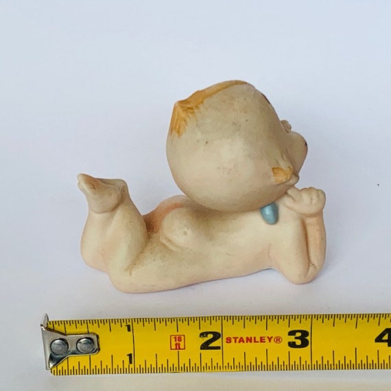 アンティーク磁器の置物 日本製 赤ちゃん 裸 ヌード プッティ 赤ちゃん