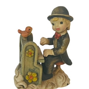 Anri Ferrandiz Italy Hand Carved Figurine Vtg Signed RARE Play it Again Piano
