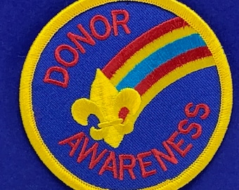 POJKSCOUTS MÄRKE vintage Cub Den memorabilia arm axel uniform märke emblem merit logotyp vtg mcm americana usa flicka döner medvetenhet regnbåge