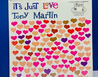 ビニールレコード ヴィンテージ 33 rpm 音楽アルバム LP vtg カバースリーブ付き mcm 12 インチ 12" Its just Love Tony Martin