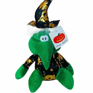 Halloween Plush Wicked Witch stuffed animal appeal green Salem nwt decoration