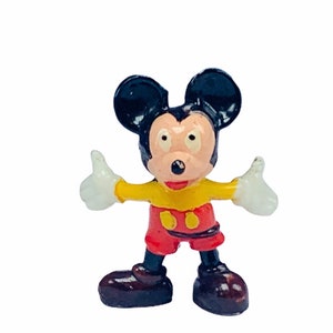 LOUIS MARX DISNEYKINS 1960s vintage walt disney tinykins miniature plastic figure toy collectible Mickey Mouse