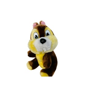 Walt Disney Plush Stuffed Animal Toy Figure vtg Chip Dale Chipmunk Disneyland