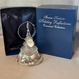 Vintage Thomas Kinkade Christmas Crystal Tree Ornament Bradford Box Light of
