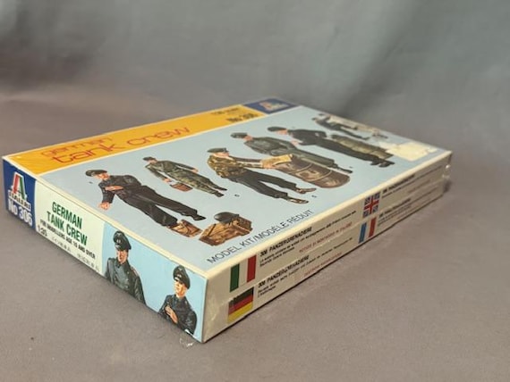 Figurine Maquette - Équipage De Char Allemand Italeri 1/35 - Référence 306, Occasion (manque Emballage)