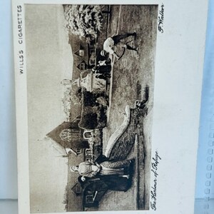 May include: A black and white postcard featuring a photo of a harbor with the text "The Harbour of Refuge" and "Wills's Cigarettes" printed on the card.