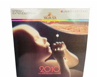 LASER DISC VINTAGE Movie laserdiscs electronic videodisc 12 inch 12" original case film 1984 sci fi 2010 year contact Roy Scheider Lithgow