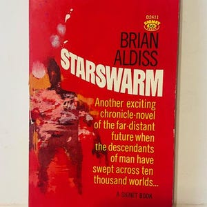 Starswarm Brian Aldiss 1964 Science Fiction Paperback Book Space UFO Signet vtg