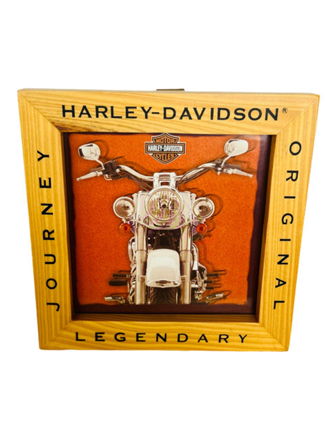 Harley Davidson Motorcycles Journey Legend 5X5 Picture Frame Vtg Photo ...