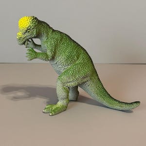Vintage Dinosaur Toy Figure Safari Jurassic Park Pachycephalosaurus Thick Headed Lizard