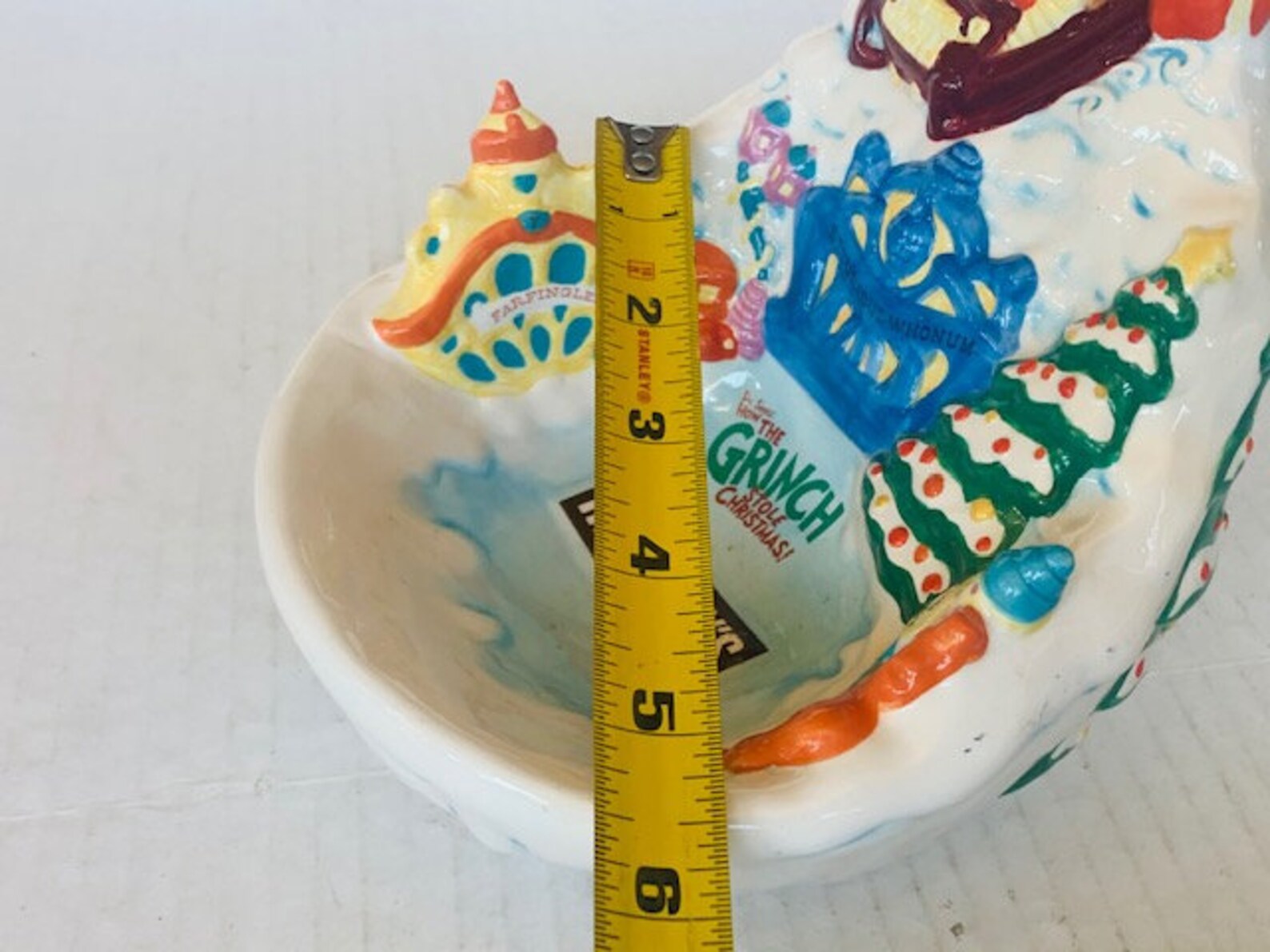 GRINCH CANDY DISH nut bowl Hersheys Stole Christmas Holiday Etsy