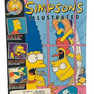 The Simpsons Illustrated Magazine Vtg Bart Homer Summer 1992 Monthly Newsstand