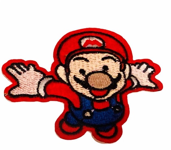 SUPER MARIO BROS patch to sew on jacket vintage r… - image 1