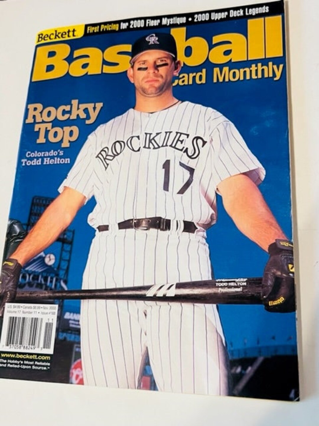 Beckett Sports Card Magazine Monthly Price Guide Baseball 17 Etsy