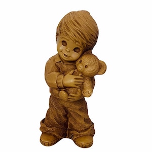 Fannykins Bill Mack sculpture figurine St Paul MN vtg decor Mr Teddy bear fanny kins statue