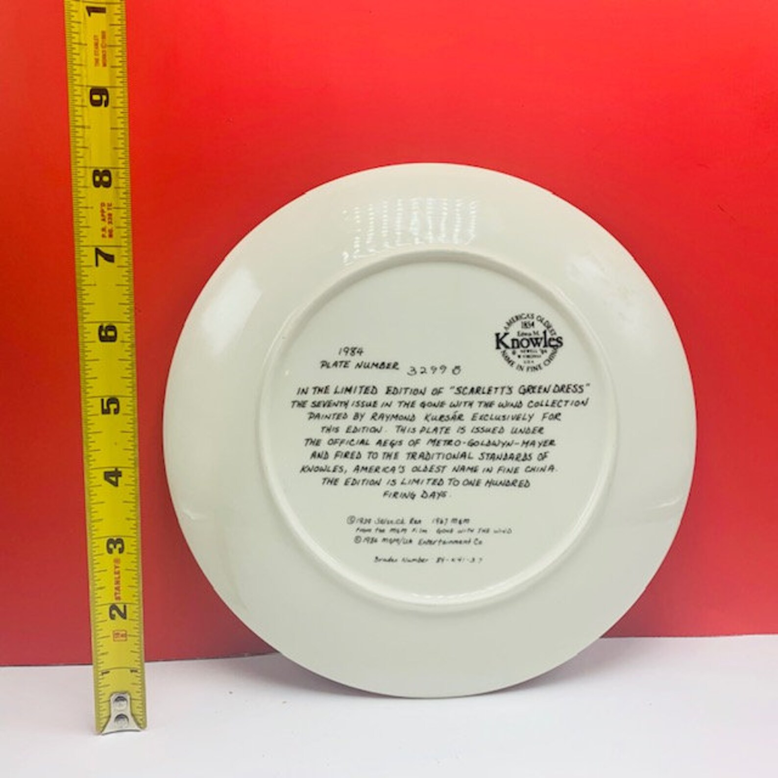 KNOWLES COLLECTORS PLATE 1984 vintage Bradex vtg kitchen home Etsy