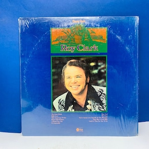 VINYL RECORD VINTAGE 33 rpm music album lp vtg cover sleeve mcm 12 inch 12" country western Roy Clark classic hits