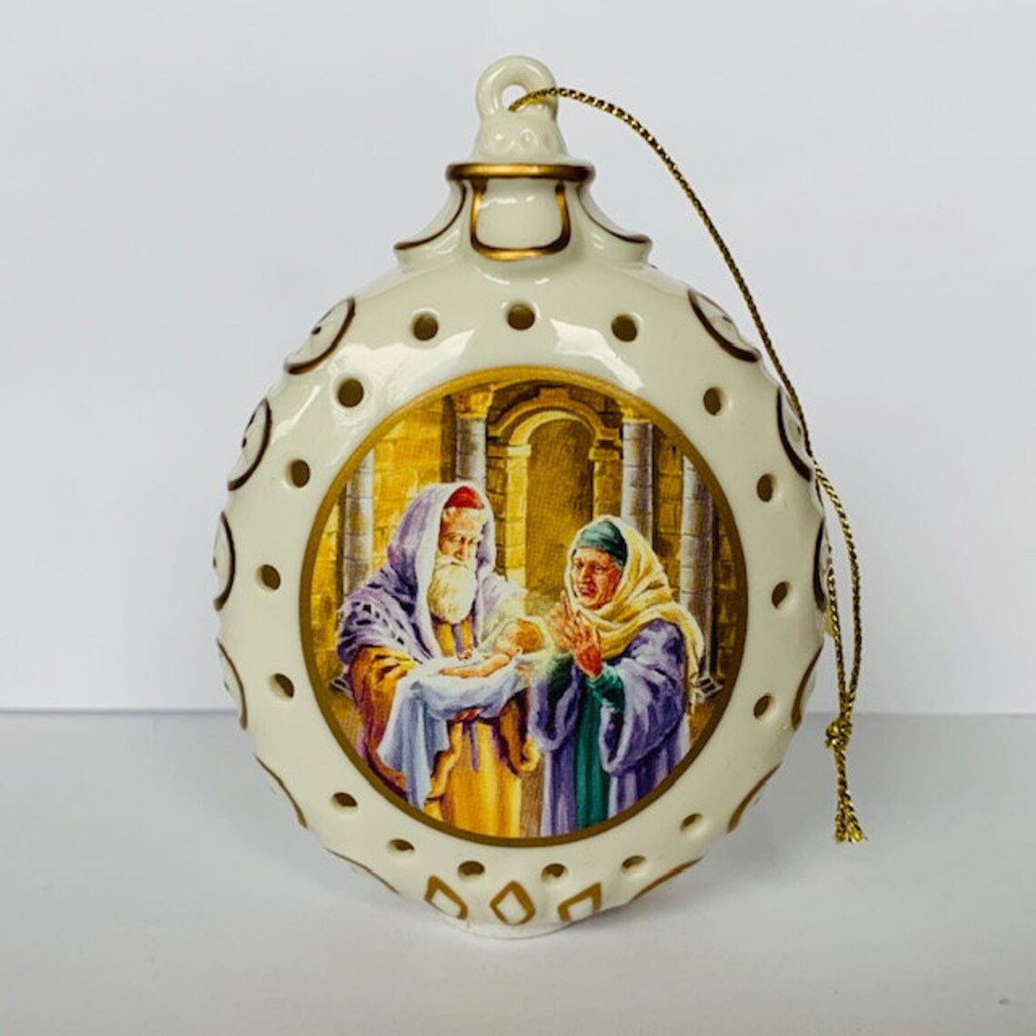 DANBURY MINT NATIVITY Christmas Holiday Porcelain Ornament Etsy