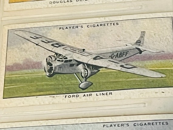 Airplane Tobacco Trading Card John Player Sons Aeroplane Ford Air Liner  Civil