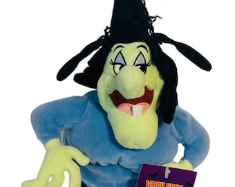 Witch Hazel Looney Tunes Plush Stuffed Animal Warner Bean Bag Halloween tag nwt
