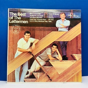 VINYL RECORD VINTAGE 33 rpm music album lp vtg with cover sleeve mcm 12 inch 12&quot; Best of Lettermen letter men