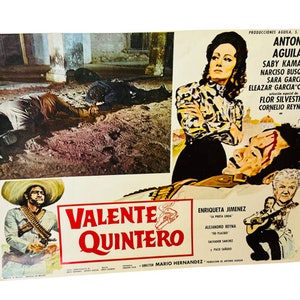Foyer Karte vtg Kino Poster 16X12 Valente Quintero Prieta Linda Mexico 1 Mario Hernandez AC1