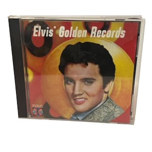 Elvis Presley CD music disc vtg Golden Records RCA 1958 Hound Dog Cruel Shook Up