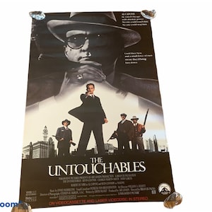 Kino Poster Vintage Lobby Karte Werbung Theater Original Ephemera Dekor 1987 The Untouchables Robert Deniro Sean Connery Costner