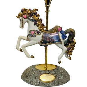 Thomas Kinkade Sweetheart Horse Figurine Statue Sculpture Carousel Pony Hamilton 2002