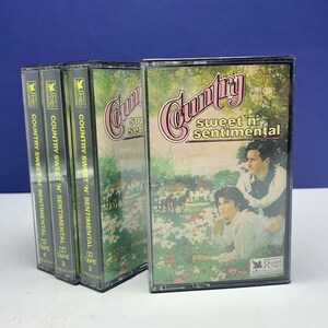 Fitas cassete música vtg conjunto lote misto 5 leitores vintage digerir country doce sentimental