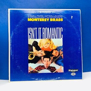 VINYL RECORD VINTAGE 33 rpm music album lp vtg with cover sleeve mcm 12 inch 12" Monterey Brass isnt it romantic