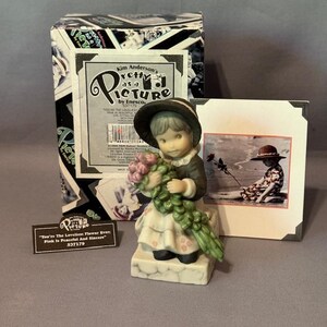 Vintage Pretty as Picture Figurine Enesco Kim Anderson Box Gift Loveliest Flower